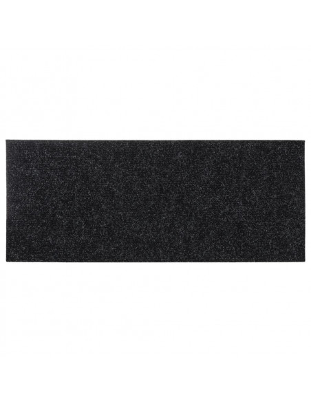 Tappeti Adesivi Rettangolari per Scale 15 pz 60x25 cm Neri