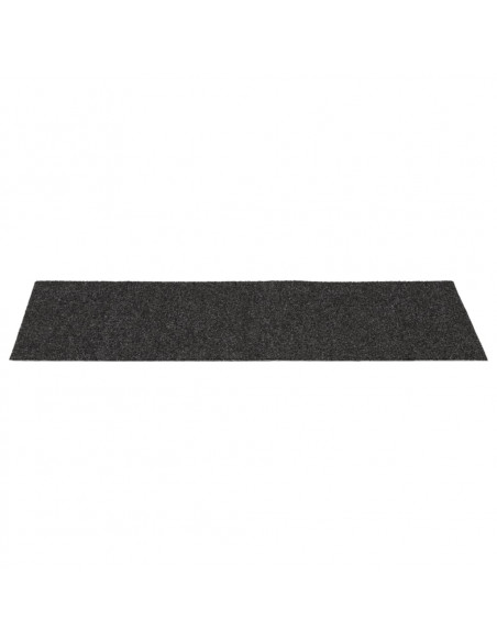 Tappetini per scale autoadesivi 15 pz 60x25 cm antracite rettangolari