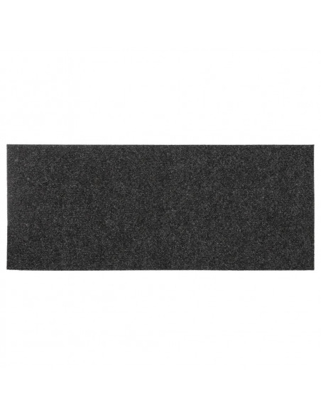 Tappetini per scale autoadesivi 15 pz 60x25 cm antracite rettangolari