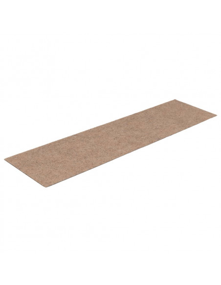 Tappeti Adesivi Rettangolari Scale 15 pz 76x20cm Marrone Chiaro
