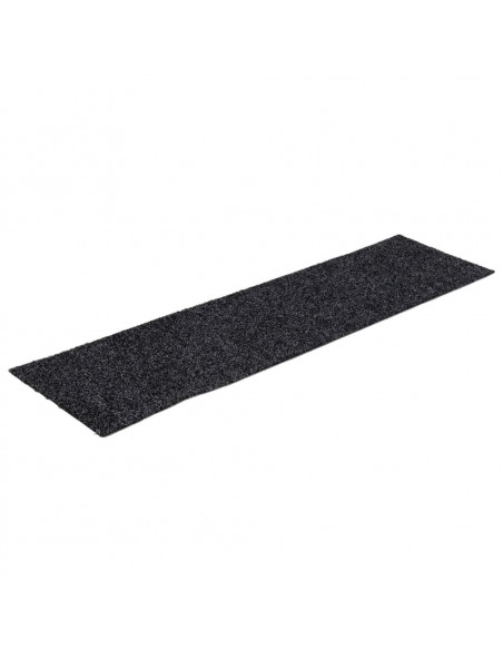 Tappeti Adesivi Rettangolari per Scale 15 pz 76x20 cm Grigio