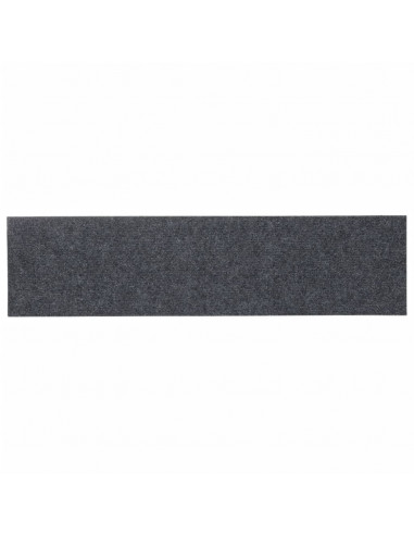 Tappeti Adesivi Rettangolari Scale 15 pz 76x20 cm Grigio Chiaro