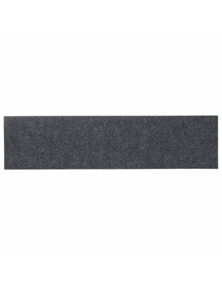 Tappeti Adesivi Rettangolari Scale 15 pz 76x20 cm Grigio Chiaro