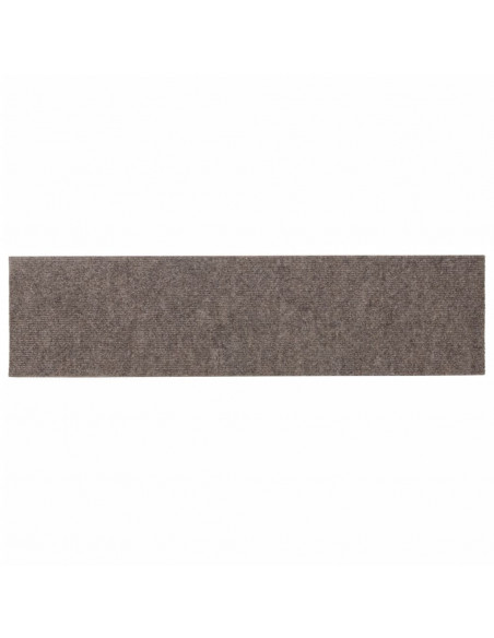 Tappeti Adesivi Rettangolari per Scale 15 pz 76x20 cm Crema