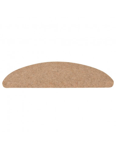 Tappeti Adesivi per Scale 15 pz 56x17x3 cm Beige