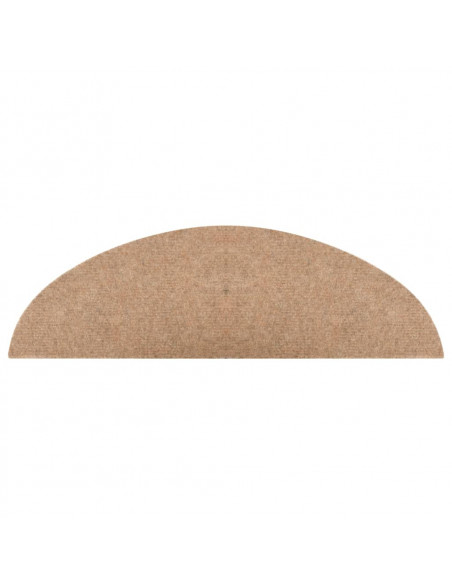 Tappeti Adesivi per Scale 15 pz 56x17x3 cm Beige