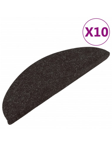 Tappeti Adesivi per Scale 15 pz 56x17x3 cm Nero