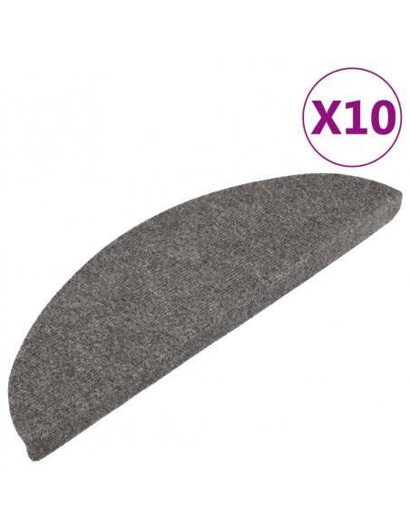 Tappeti Adesivi per Scale 15 pz 56x17x3 cm Grigi