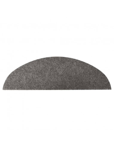 Tappeti Adesivi per Scale 15 pz 56x17x3 cm Grigi