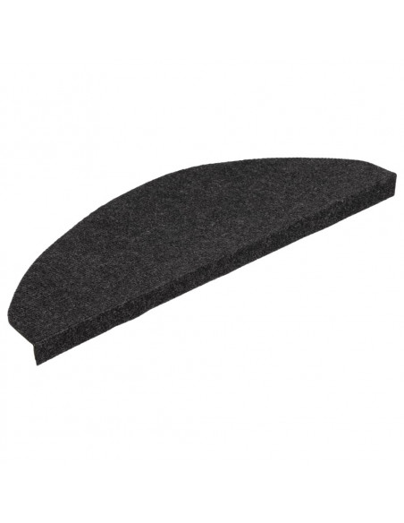 Tappetini Autoadesivi per Scale 15 pz 65x22,5x3,5 cm Neri