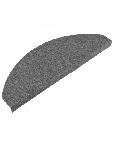 Tappetini Autoadesivi per Scale 15 pz 65x22,5x3,5 cm Grigi