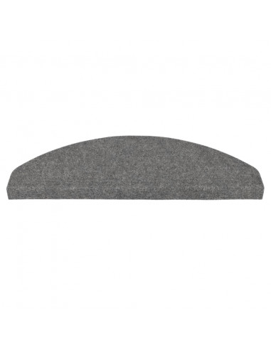 Tappetini Autoadesivi per Scale 15 pz 65x22,5x3,5 cm Grigi