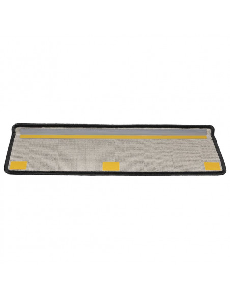 Tappetini per Scale 15 pz 65x21x4 cm Antracite