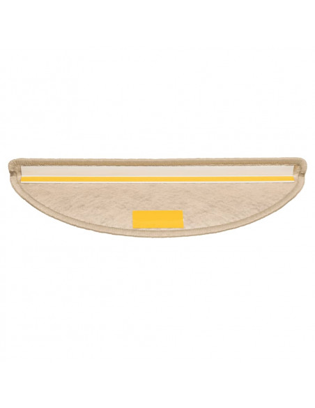 Tappeti Autoadesivi Scale Aspetto Sisal 15 pz 56x17x3 cm Sabbia