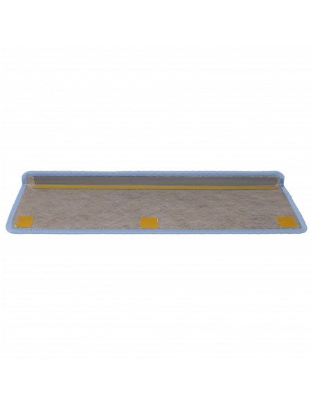 Tappeti Autoadesivi Scale Aspetto Sisal 15 pz 65x21x4 cm Blu