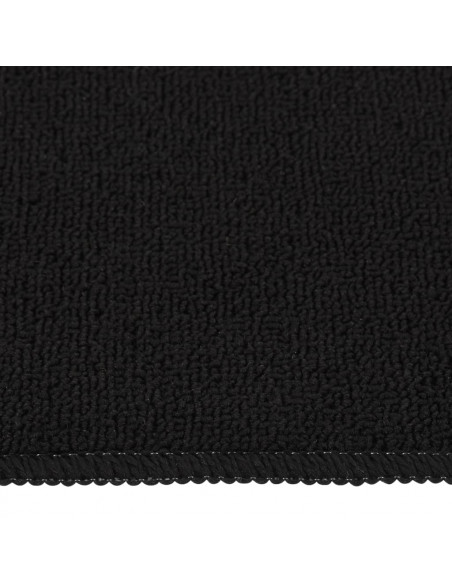 Tappetini per Scale 15 pz 60x25cm Neri Antiscivolo Rettangolari