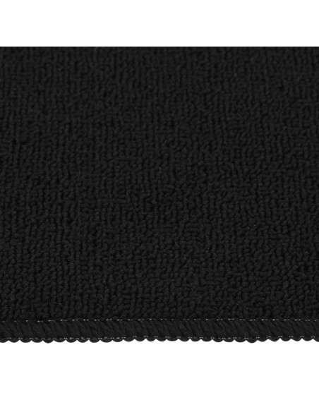 Tappetini per Scale Antiscivolo 15 pz 75x20cm Neri Rettangolari