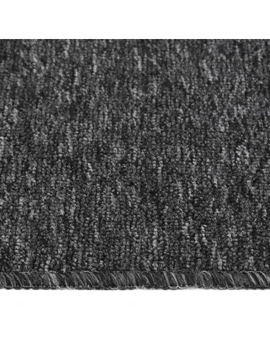 Tappetini per Scale 15 pz 75x20 cm Antracite Antiscivolo