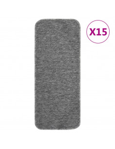 Tappetini Scale 15 pz 60x25 cm Grigi Antiscivolo Rettangolari 2