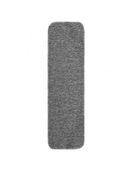 Tappetini Scale Antiscivolo 15 pz 75x20 cm Grigi Rettangolari