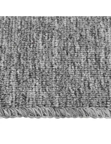 Tappetini Scale Antiscivolo 15 pz 75x20 cm Grigi Rettangolari