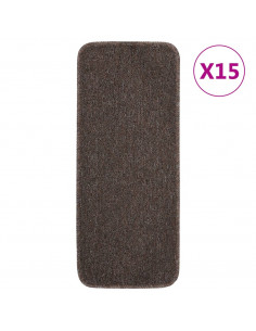 Tappetini Scale 15 pz 60x25 cm Marroni Antiscivolo Rettangolari 2