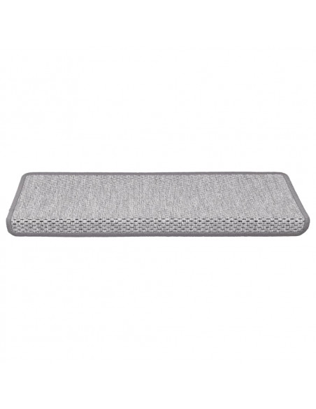 Tappeti Autoadesivi Scale Aspetto Sisal 15 pz 65x21x4 cm Beige