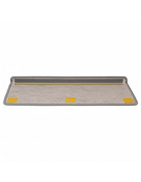 Tappeti Autoadesivi Scale Aspetto Sisal 15 pz 65x21x4 cm Beige