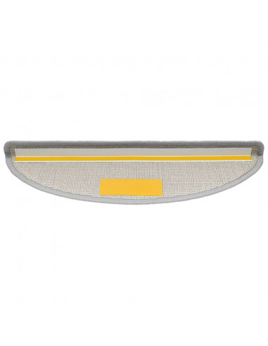 Tappetini per Scale 10 pz 56x17x3 cm Grigio Chiaro