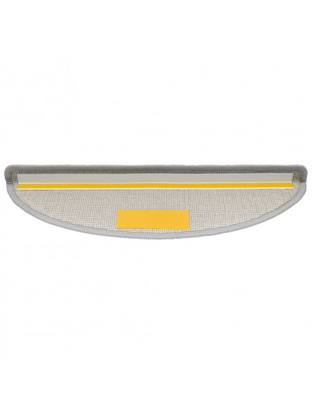 Tappetini per Scale 10 pz 56x17x3 cm Grigio Chiaro