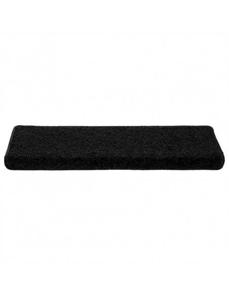 Tappetini per Scale 10 pz 65x21x4 cm Neri