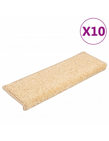 Tappetini per Scale 10 pz 65x21x4 cm Marroni