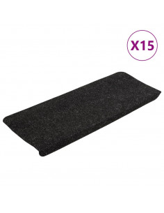 Tappetini Autoadesivi per Scale 15 pz 65x24,5x3,5 cm Antracite 2