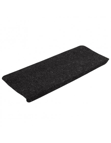 Tappetini Autoadesivi per Scale 15 pz 65x24,5x3,5 cm Antracite