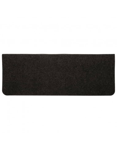 Tappetini Autoadesivi per Scale 15 pz 65x24,5x3,5 cm Nero