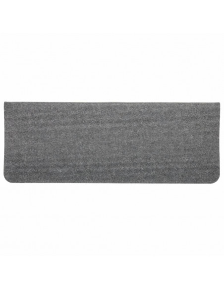 Tappetini Autoadesivi per Scale 15 pz 65x24,5x3,5 cm Grigio