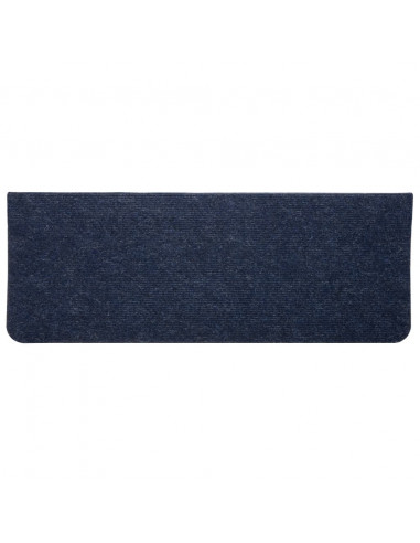 Tappetini Autoadesivi per Scale 15 pz 65x24,5x3,5 cm Blu