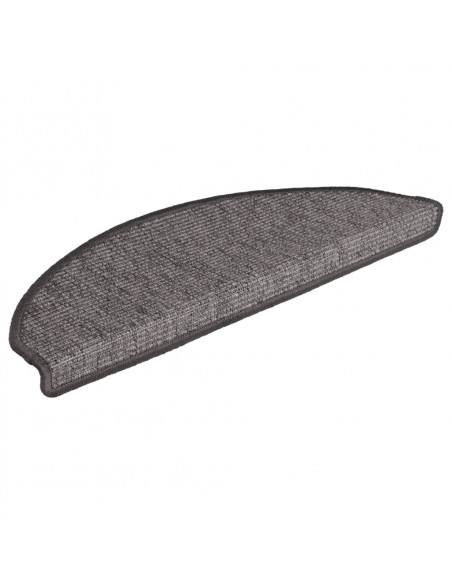 Tappetini Autoadesivi per Scale 15 pz Grigi e Beige 65x21x4 cm