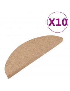 Tappetini Autoadesivi per Scale 10pz Beige 56x17x3 cm 2