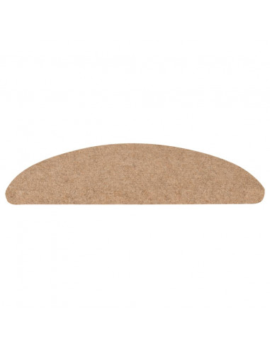 Tappetini Autoadesivi per Scale 10pz Beige 56x17x3 cm