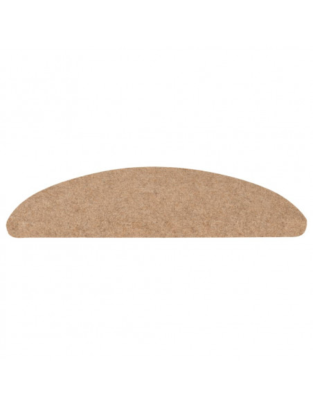 Tappetini Autoadesivi per Scale 10pz Beige 56x17x3 cm