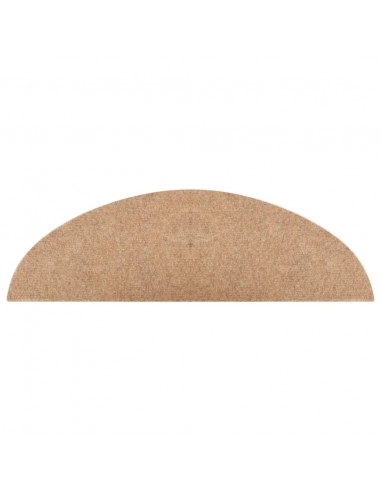 Tappetini Autoadesivi per Scale 10pz Beige 56x17x3 cm