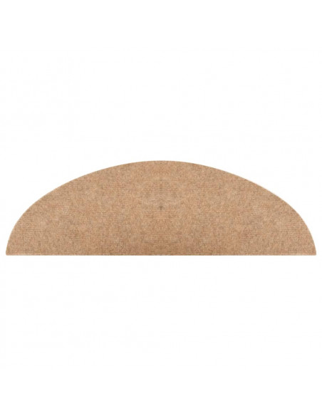 Tappetini Autoadesivi per Scale 10pz Beige 56x17x3 cm