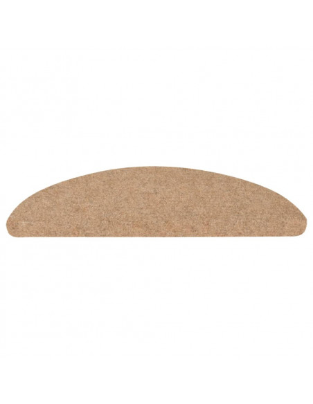 Tappetini Autoadesivi per Scale 10pz Beige 65x22,5x3,5 cm