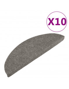 Tappetini Autoadesivi per Scale 10pz Grigi 65x22,5x3,5 cm 2