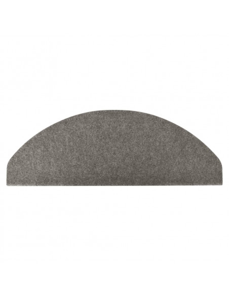 Tappetini Autoadesivi per Scale 10pz Grigi 65x22,5x3,5 cm