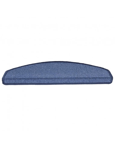 Tappetini per Scale 15 pz Blu 65x24x4 cm