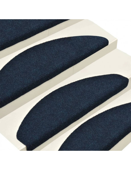 Tappetini Autoadesivi Scale 15 pz Blu 65x21x4 cm Agugliati