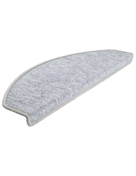 Tappetini per Scale 10 pz 65x24x4 cm Grigio Chiaro