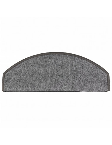 Tappetini per Scale 10 pz 65x24x4 cm Grigio Scuro